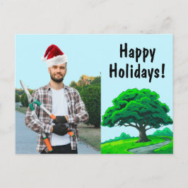 Cartão Postal De Festividades Oak Tree Logo | Tree Trimming Service Marketing