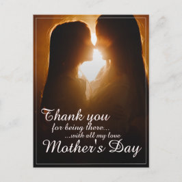 Cartão Postal De Festividades Obrigado por Estar Aqui – Dia das Mães
