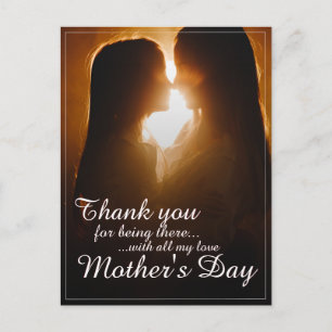 Cartão Postal De Festividades Obrigado por Estar Aqui – Dia das Mães