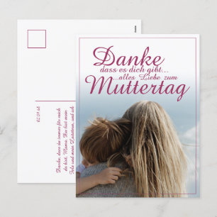 Cartão Postal De Festividades Obrigado por existir, Dia das Mães, Mãe & Filho