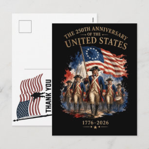 Cartão Postal De Festividades Obrigado Veteranos Bandeira Americana Dia da Memór