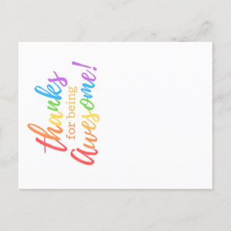 Cartão Postal De Festividades Obrigados para ser incrível