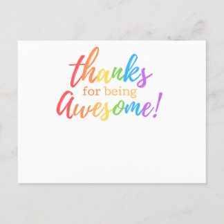 Cartão Postal De Festividades Obrigados para ser incrível