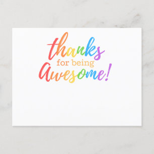 Cartão Postal De Festividades Obrigados por serem incríveis