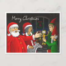 Oficina do Papai Noel Cartão de Natal