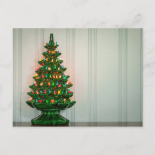Cartão Postal De Festividades Oh Mid-Century Modern Christmas Tree!