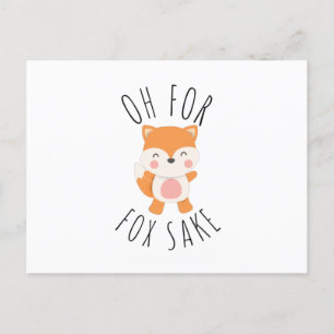 Cartão Postal De Festividades Oh para Fox Sake