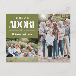 Cartão Postal De Festividades Oh Venha Adoremos a Ele SAGE Christian 2 Foto