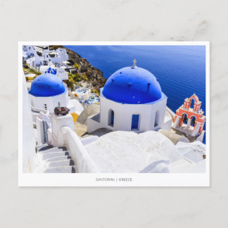 Cartão Postal De Festividades Oia, Santorini, Grécia