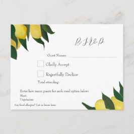 Cartão Postal De Festividades Oil Painted Lemons R.S.V.P Postcard