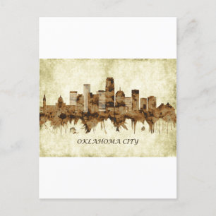 Cartão Postal De Festividades Oklahoma City Oklahoma Cityscape