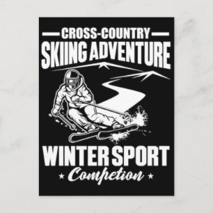 Cartão Postal De Festividades Olimpíadas de Inverno de 2026 Snowboarding Feminin