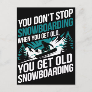 Cartão Postal De Festividades Olimpíadas de Inverno de 2026 Snowboarding Feminin