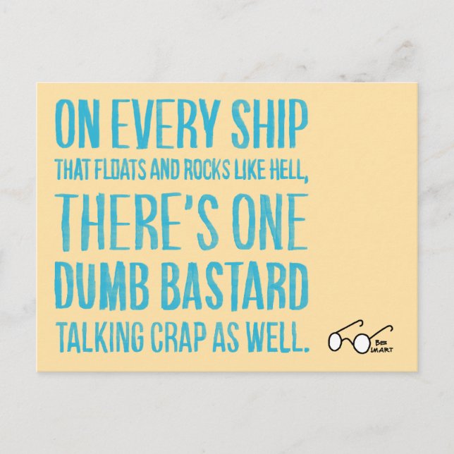 Cartão Postal De Festividades On Every Ship (Frente)