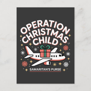 Cartão Postal De Festividades Operação Criança de Natal Bolsa do Samaritano 