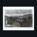 Cartão Postal De Festividades Opinião do Topo da montagem de CitySanta Paula, CA<br><div class="desc">Opinião do Topo da montagem da cidade - Santa Paula,  CA foi criado em 1915. Esta imagem descreve cenas de Santa Paula,  CA.</div>