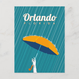 Cartão Postal De Festividades Orlando, Flórida - Chuva