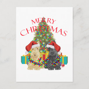 Cartão Postal De Festividades Os ajudantes do Papai Noel