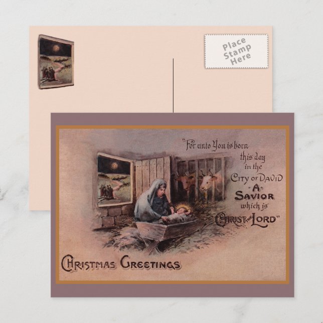 Cartão Postal De Festividades Os Bens do Natal Postcard (Frente/Verso)
