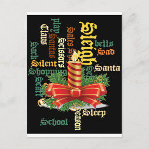 Cartão Postal De Festividades Os papais noeis Têm um belo dia e uma noite melhor