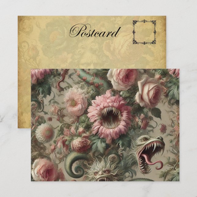 Cartão Postal De Festividades Os Verdantes Vorazes - Vitorianos Góticos (Frente/Verso)