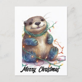 Cartão Postal De Festividades Ótima Festa de Natal