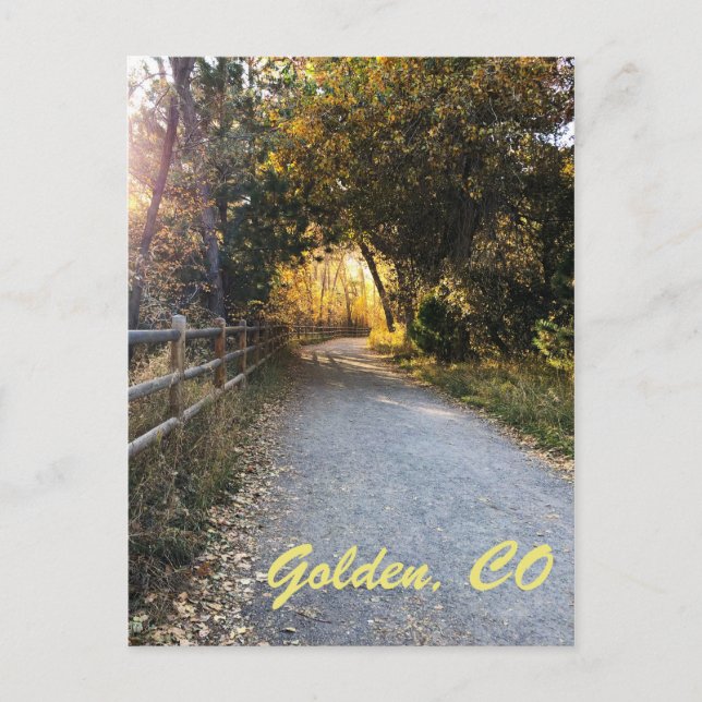 Cartão Postal De Festividades Ouro. Colorado (Frente)