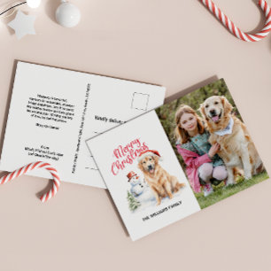 CARTÃO POSTAL DE FESTIVIDADES OURO RECUPERAR A FOTO DO SOLTEIRO SANTA HAT CHRIST