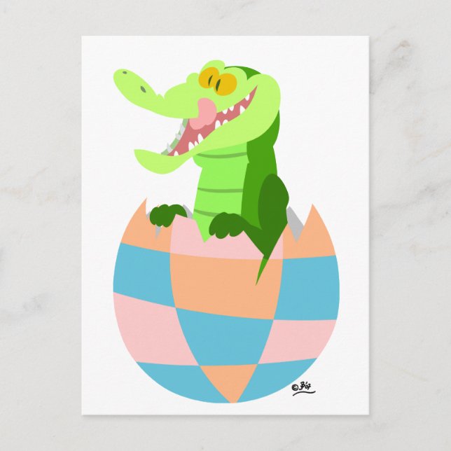 Cartão Postal De Festividades Ovo de Páscoa! :) (Frente)