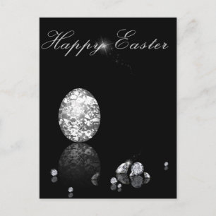 Cartão Postal De Festividades Ovo de Páscoa Brilhante - Cartão-postal