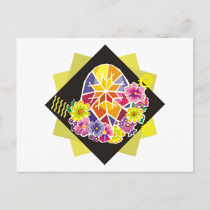 Cartão Postal De Festividades ovo de Páscoa pintado da ucrânia (20)