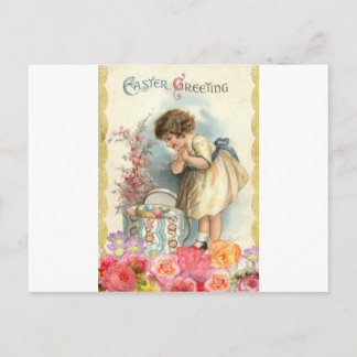 Cartão Postal De Festividades ovos de Páscoa vitorianos