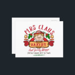 Cartão Postal De Festividades padaria de Santa Claus Christmas do Polo Norte<br><div class="desc">Cartão-postal da padaria de Santa Claus Christmas da padaria do Polo Norte</div>