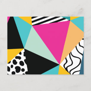 Cartão Postal De Festividades padrão abstrato