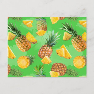 Cartão Postal De Festividades Padrão de Abacaxi 6