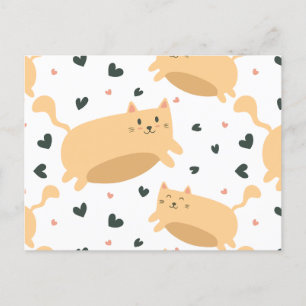 Cartão Postal De Festividades Padrão de Cat