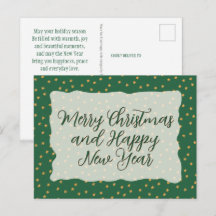 Padrão de Natal - Chuva de Estrelas Verde Dourado