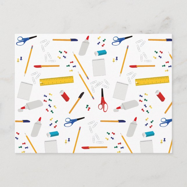 Cartão Postal De Festividades Padrão de Suprimentos de Escritório e Artesanatos  (Frente)