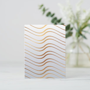 Cartão Postal De Festividades Padrão Dourado 3