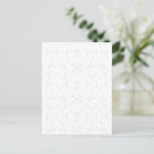 Cartão Postal De Festividades Padrão Floral Monocromático - Arte Sem Costura Ele