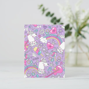 Cartão Postal De Festividades Padrão Llama 1