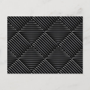 Cartão Postal De Festividades Padrão quadrado refinado 2