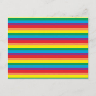 Cartão Postal De Festividades Padrão Simplesmente Arco-Íris