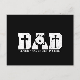 Cartão Postal De Festividades Pai Abençoado Papai Cruz Cristão Religioso Pai