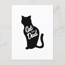 Cartão Postal De Festividades Pai do gato
