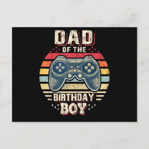 Cartão Postal De Festividades Pai do Menino de Aniversário Correspondente Video 