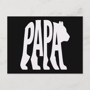 Cartão Postal De Festividades Pai Urso