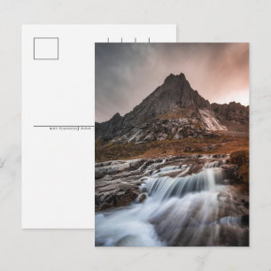 Cartão Postal De Festividades Paisagem com Lofoten Noruega