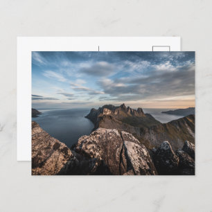 Cartão Postal De Festividades Paisagem da Noruega