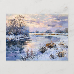 Cartão Postal De Festividades Paisagem do Rio Havel